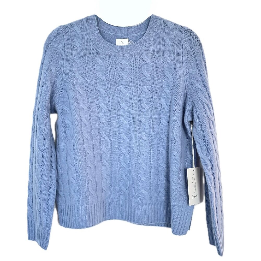 Joie 100% Cashmere Lightweight Pullover Sweater Women's S in Hyannis Blue NEW